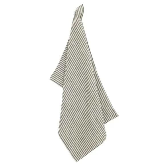 Billig Rough linen stripe Handduk