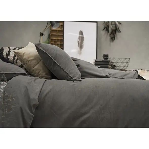 Washed 3-Dels Påslakan Kingsize Snabb leverans