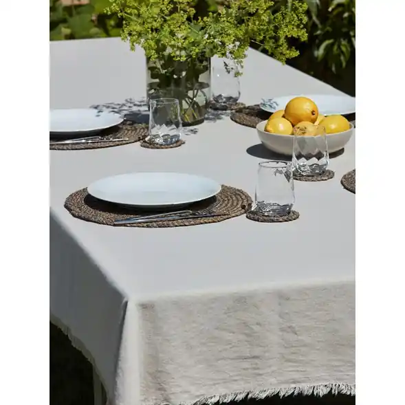 Duk Chambray Fringe Rea