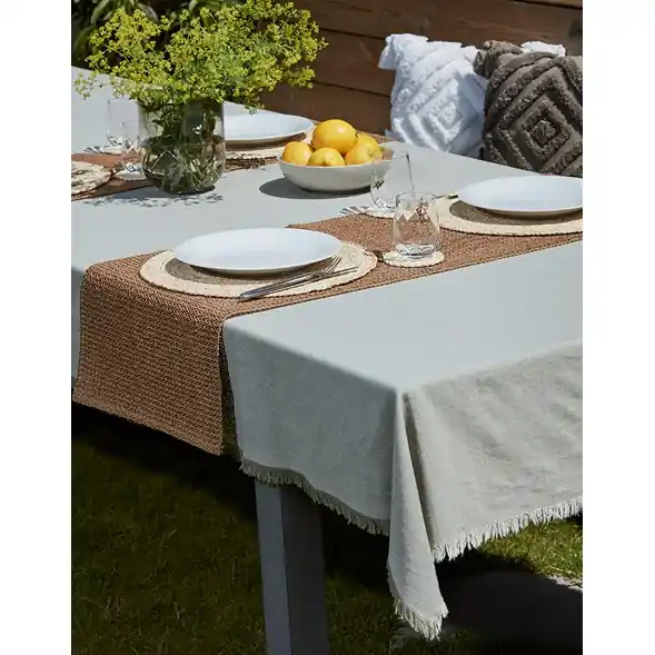 Duk Chambray Fringe Endast denna vecka