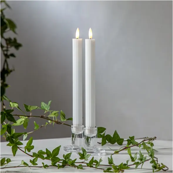 Flamme stripe LED Antikljus 2-pack Trygg betalning