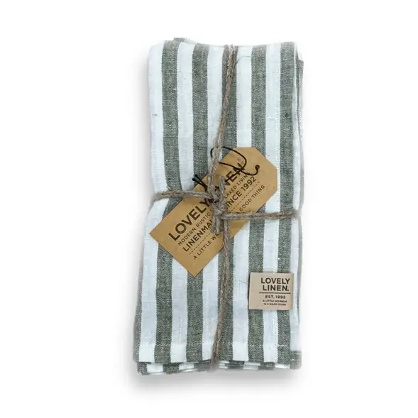 Begränsad tid Misty edge linneservett 4-pack