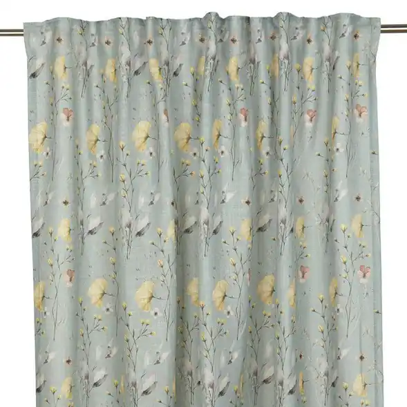 Nedsatt pris Lykke blommiga gardiner 2-pack