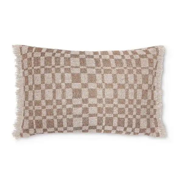 Billigare Check Jaquard kuddfodral
