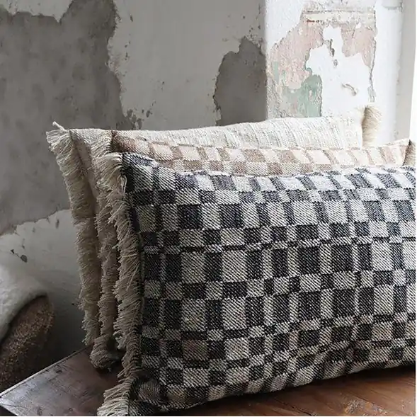 Check Jaquard kuddfodral Billig