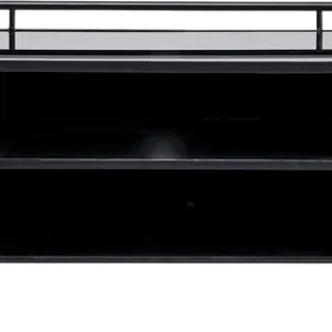 Begränsat antal Lågskåp - Tv-bänk Fence - Svart, 160x48cm