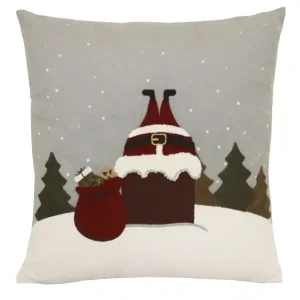 Begränsat erbjudande Kuddfodral i sammet med broderat julmotiv 1-pack