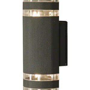 Kampanjpris Fasadbelysning Aneta Lighting Ribb Upp/Ned Mörkgrå 31cm