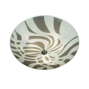 Plafond Glas Aneta Lighting Band Grå/Vit 42cm Fri frakt