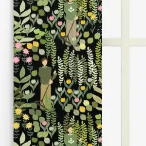 Panelgardin Arvidssons Textil Trädgård Mörkgrön 43x240cm 2-Pack Extra rabatt