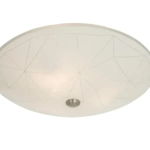 Köp nu Plafond Glas Aneta Lighting Sektor Vit/Stål 42cm