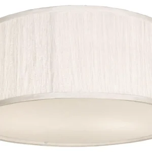 Expressleverans Tygplafond Aneta Lighting Bendir Vit 38cm