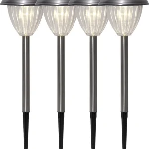 Extra rabatt Star Trading Palma Solcellslampor Silver 4-pack