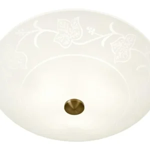 Extra rabatt Plafond Glas Aneta Lighting Vinranka Vit/Antik 50cm