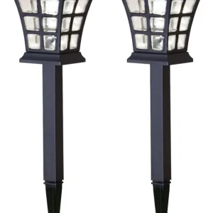 Extra rabatt Star Trading Nippon Solcellspollare Svart 2-pack
