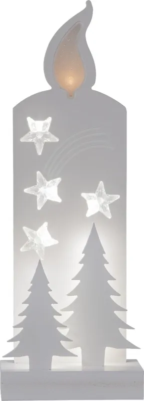 Begränsad tid Star Trading Grandy Ljussilhuett Vit 36cm