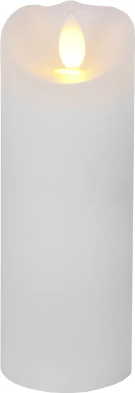 Blockljus LED Star Trading Glow Vit 5,5x15cm Begränsad tid