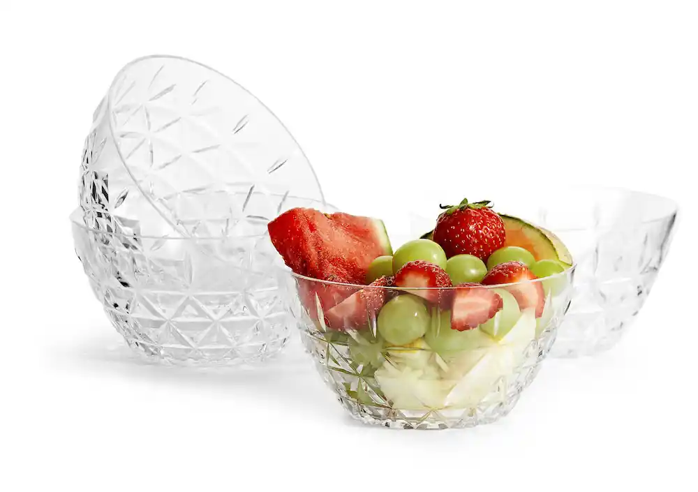 Skål Picknick Sagaform Transparent 4-Pack Kundfavorit