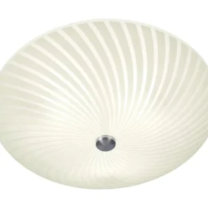 Snabb frakt Plafond Glas Aneta Lighting Cyklon Vit/Stål 50cm
