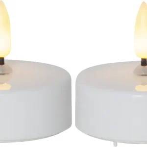 Trygg betalning Värmeljus LED Star Trading Flamme Vit 2-Pack 5,8x5,5cm