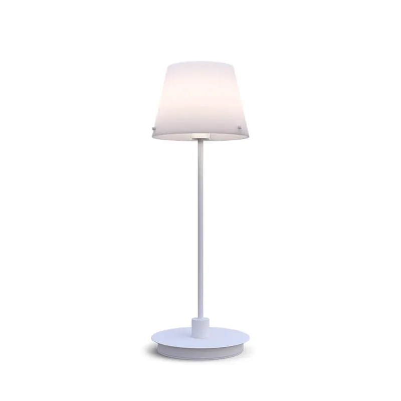 Nyhet Bordslampa Glas Opal/Vit Herstal Gil 39,5cm