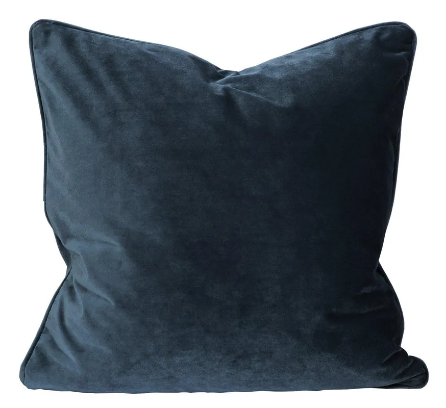 Erbjudande Kuddfodral Sammet Elise Mörkblå 45x45cm Svanefors