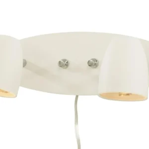 Fri frakt Sänglampa Aneta Lighting Sandnes Dubbel Dimbar Vit 32cm