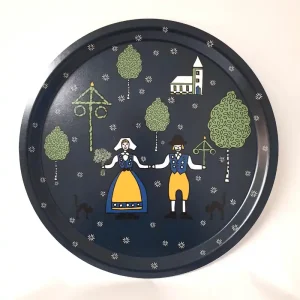 Rabatt Arvidssons Textil Sverige Rund Bricka Blå 31cm
