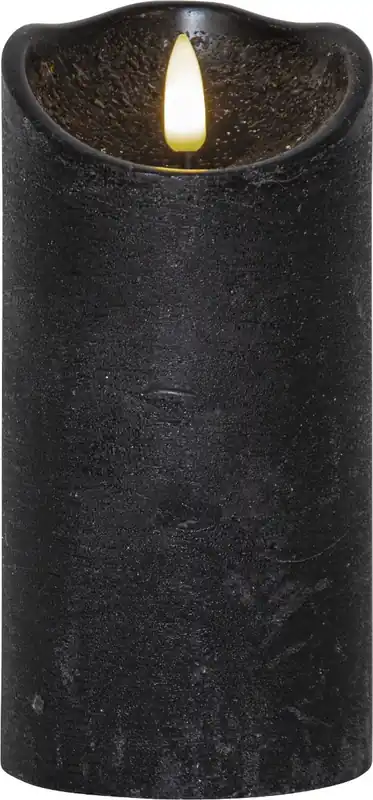 Lägg i varukorgen Blockljus LED Star Trading Flamme Rustic Svart 7,5x15cm