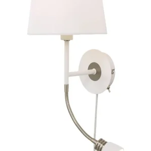 Snabb leverans Vägglampa LED Aneta Lighting Eketorp Vit/Stål 43cm