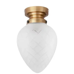 Erbjudande Plafond Glas Frostad Vit IP44 Globen Lighting Juni