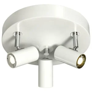 Begränsat erbjudande Takspotlight Aneta Lighting Gusto Vit/Krom 3L Ø25cm