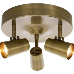 Takspotlight Aneta Lighting Pilot Antikmässing 3L Ø25cm risnedsättning