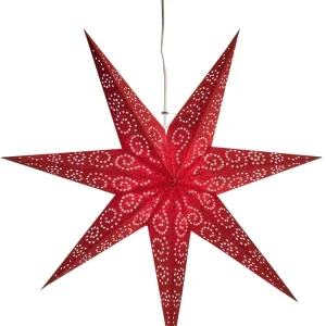 Bästa pris Star Trading Antique Julstjärna 60cm Röd