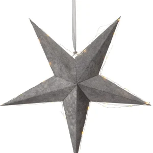 Star Trading Velvet Pappersstjärna Grå 60cm Populär