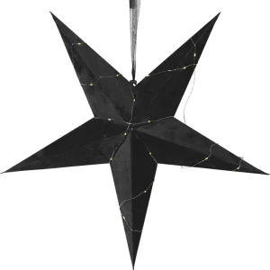 Extra rabatt Star Trading Velvet Pappersstjärna Svart 60cm