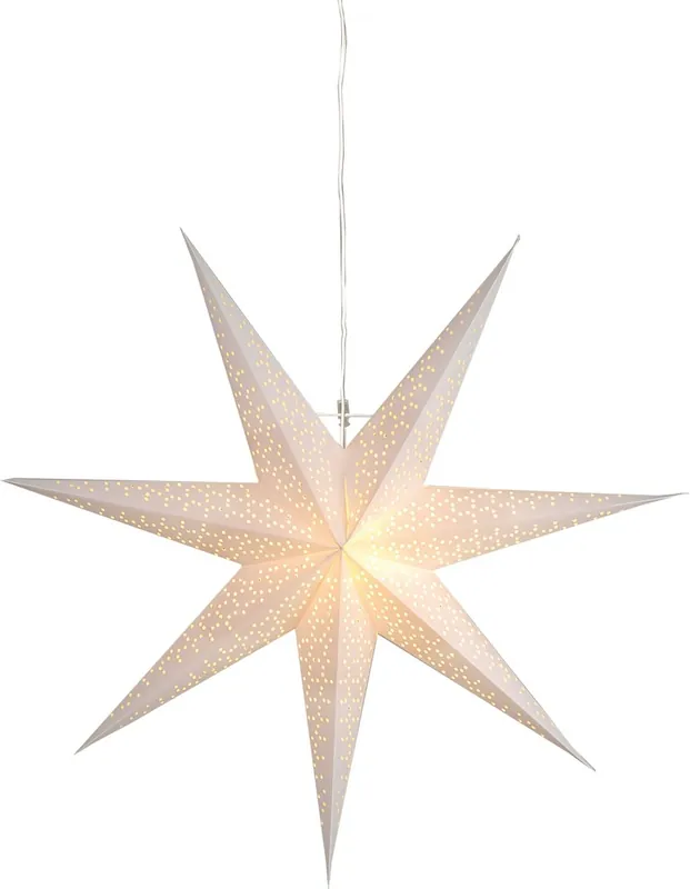 Bästa pris Star Trading Dot Julstjärna 70cm Vit