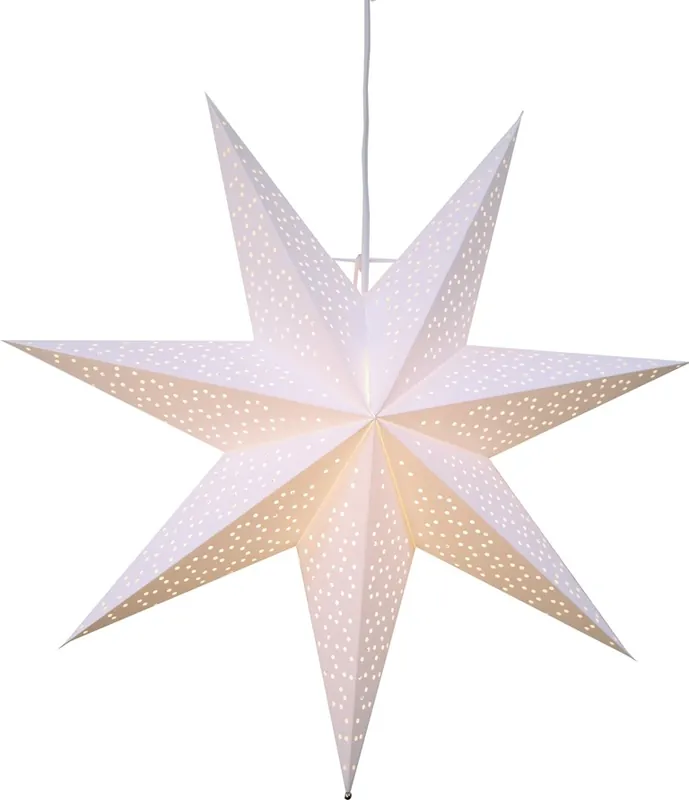 Kampanjpris Star Trading Dot Julstjärna Vit 54cm