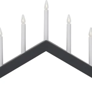 Begränsad tid Star Trading Arrow Adventsljusstake Grå 36 cm