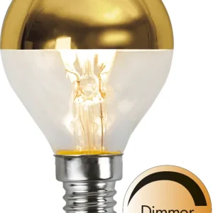 Trygg betalning Star Trading LED-Lampa E14 P45 Top Coated 3,5W Guld