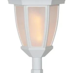 Begränsat antal Star Trading Flame Solcellsfackla Vit 63cm