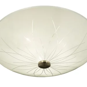 Köp nu Plafond Glas Aneta Lighting Nerine Vit/Stål 50cm