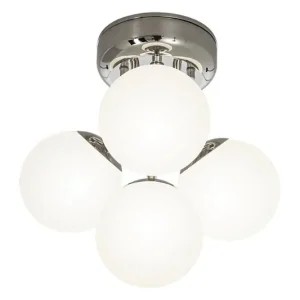 Trygg betalning Badrumslampa Plafond Aneta Lighting Nicosia 4L Krom/Vit