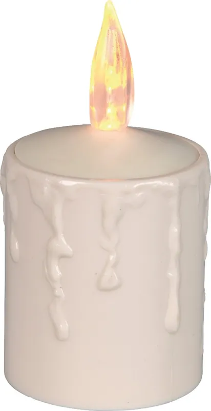 Blockljus LED Utomhus Star Trading Paula Beige6x11,5cm Sista chansen