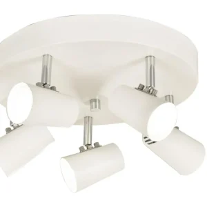 Nyhet Takspotlight Aneta Lighting Pilot Vit 5L Ø30cm