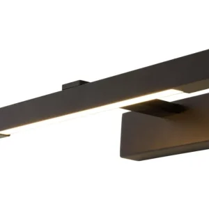 Billig Badrumslampa Vägg Aneta Lighting Lucca Svart 38cm