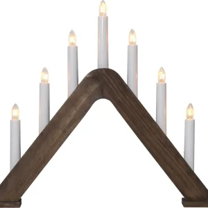Trygg betalning Star Trading Jarve Adventsljusstake Brun 36cm