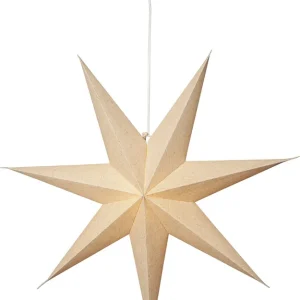 Begränsat erbjudande Star Trading Cotton Pappersstjärna Beige 60cm