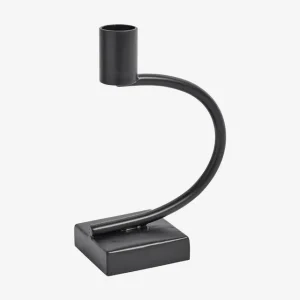 Ljusstake Nordal Semi Cirkel Svart 17cm Premium