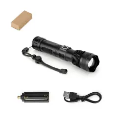 YVIAN. Laddningsbar 10 W ficklampa tillverkad a aluminium (100% rAL) Erbjudandepris